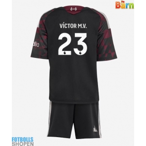 Billiga Liverpool Victor Munoz #23 Tredjeställ Barn 2026-27 Kortärmad (+ Korta byxor)